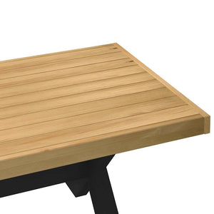 vidaXL Tavolino NOAIN Gambe a Forma di X 120x60x40cm in Legno Massello