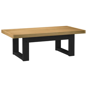 Tavolino NOAIN Gambe a Forma di U 120x60x40cm in Legno Massello 4100035