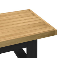 vidaXL Tavolino NOAIN Gambe a Forma di U 120x60x40cm in Legno Massello