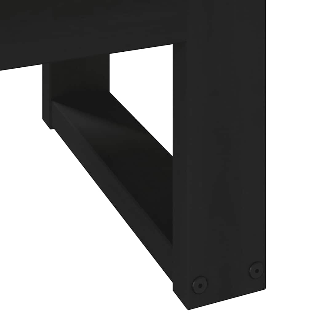 vidaXL Tavolino NOAIN Gambe a Forma di U 120x60x40cm in Legno Massello