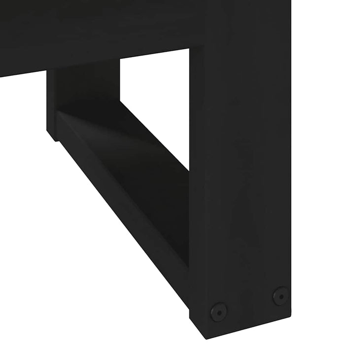 vidaXL Tavolino NOAIN Gambe a Forma di U 120x60x40cm in Legno Massello