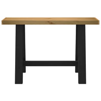 vidaXL Tavolo Consolle NOAIN Gambe Forma A 120x30x75 cm Legno Massello