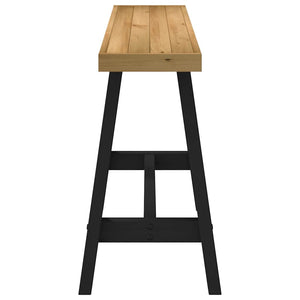 Tavolo Consolle NOAIN Gambe Forma A 120x30x75 cm Legno Massello 4100036