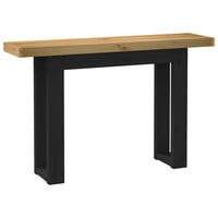 Tavolo Consolle NOAIN Gambe Forma U 120x30x75 cm Legno Massello 4100038