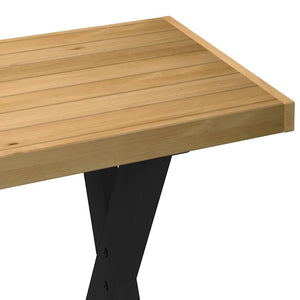 vidaXL Scrivania NOAIN Gambe a Forma di X 120x50x75 cm Legno Massello