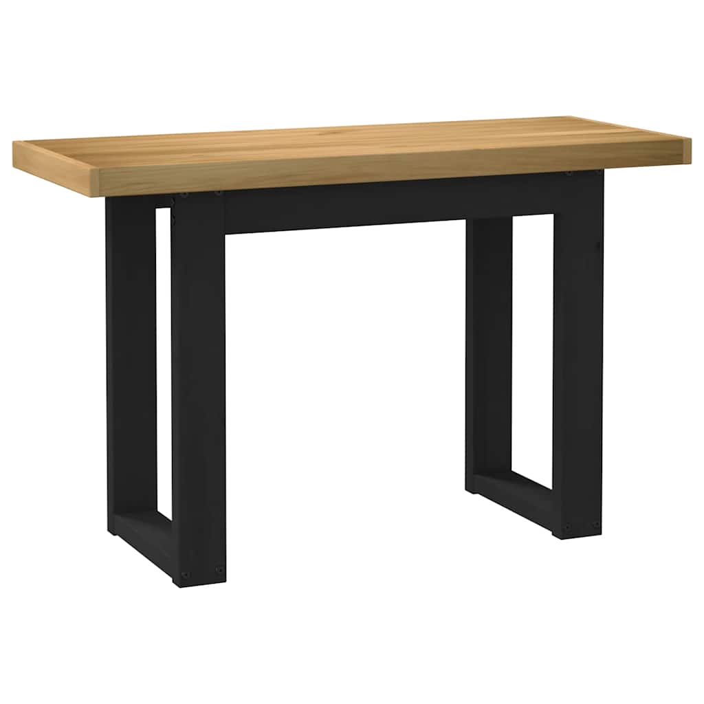 vidaXL Scrivania NOAIN Gambe a Forma di U 120x50x75 cm Legno Massello