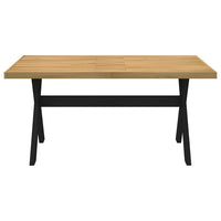 vidaXL Tavolo Pranzo NOAIN Gambe a Forma X 160x90x75 cm Legno Massello