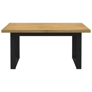 Tavolo Pranzo NOAIN Gambe a Forma U 160x90x75 cm Legno Massello 4100044