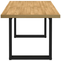 Tavolo Pranzo NOAIN Gambe a Forma U 160x90x75 cm Legno Massello