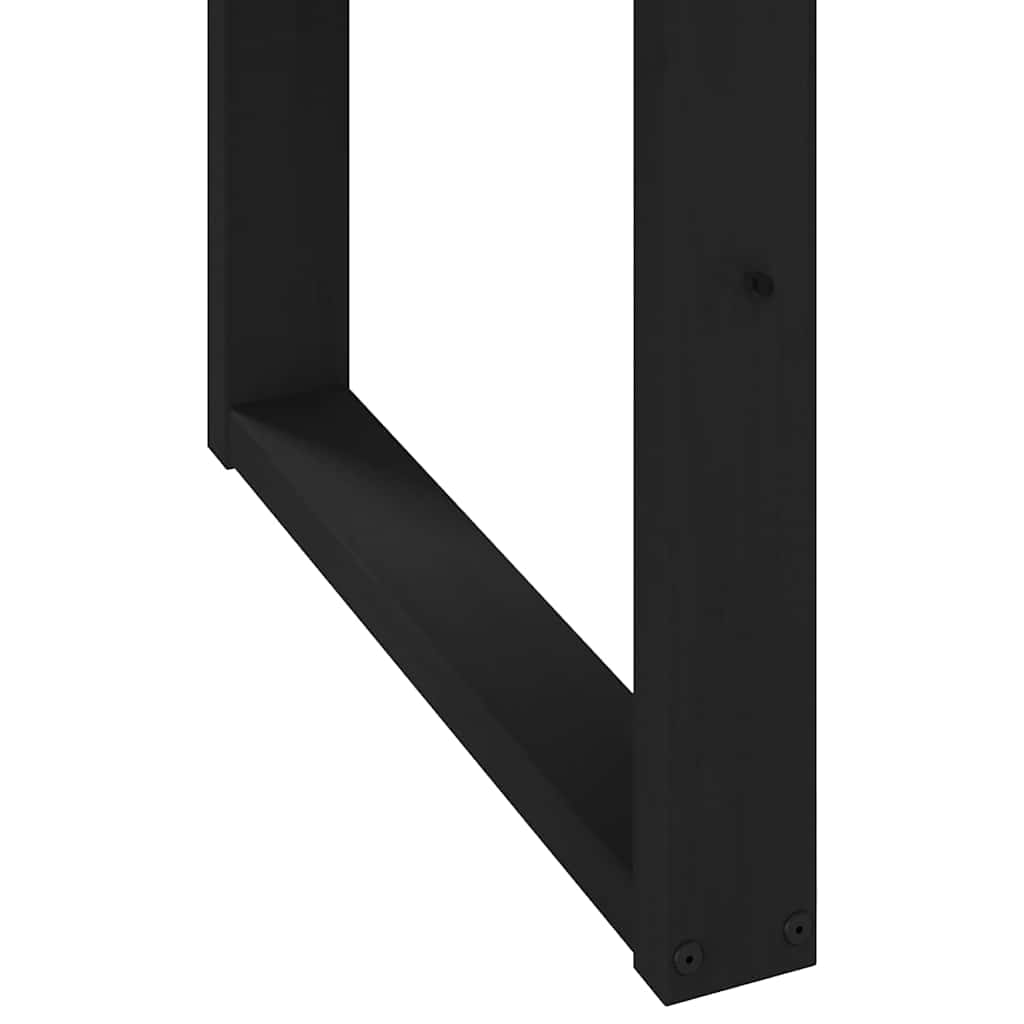 Tavolo Pranzo NOAIN Gambe a Forma U 160x90x75 cm Legno Massello