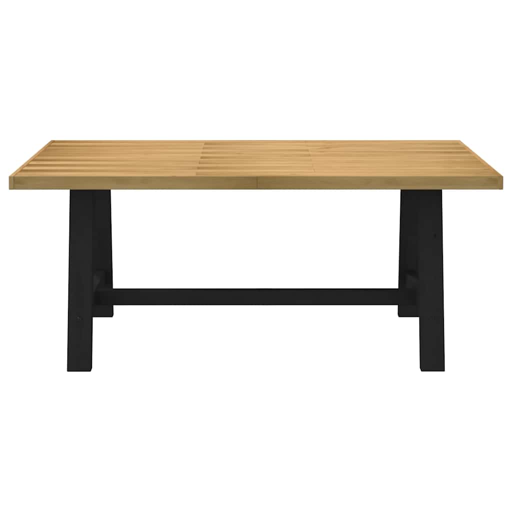 Tavolo Pranzo NOAIN Gambe a Forma A 180x90x75 cm Legno Massello