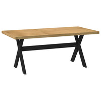 Tavolo Pranzo NOAIN Gambe a Forma X 180x90x75 cm Legno Massello 4100046