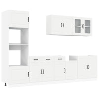 Set Mobili da Cucina 7 pz Kalmar Bianco Legno Multistrato 3314731