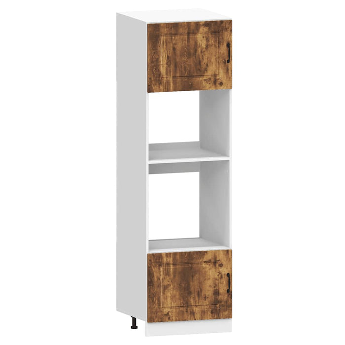 Set Mobili da Cucina 7 pz Kalmar Rovere Fumo Legno Multistrato