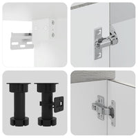 Set Mobili da Cucina 7 pz Kalmar Grigio Sonoma in Truciolato 3314737