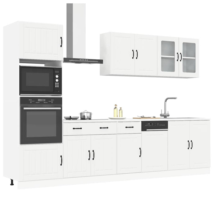 Set Mobili da Cucina 7 pz Kalmar Bianco Legno Multistrato