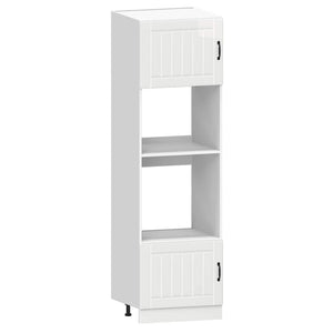 Set Mobili da Cucina 7 pz Kalmar Bianchi Lucido in Truciolato