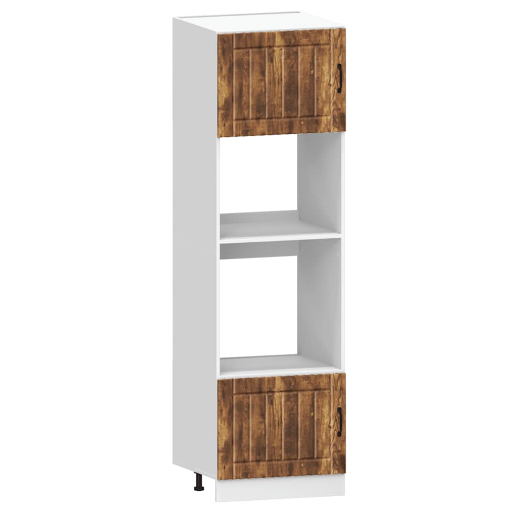 Set Mobili da Cucina 7 pz Lucca Rovere Fumo Legno Multistrato 3314746