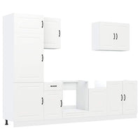 Set Mobili da Cucina 7 pz Kalmar Bianco Legno Multistrato