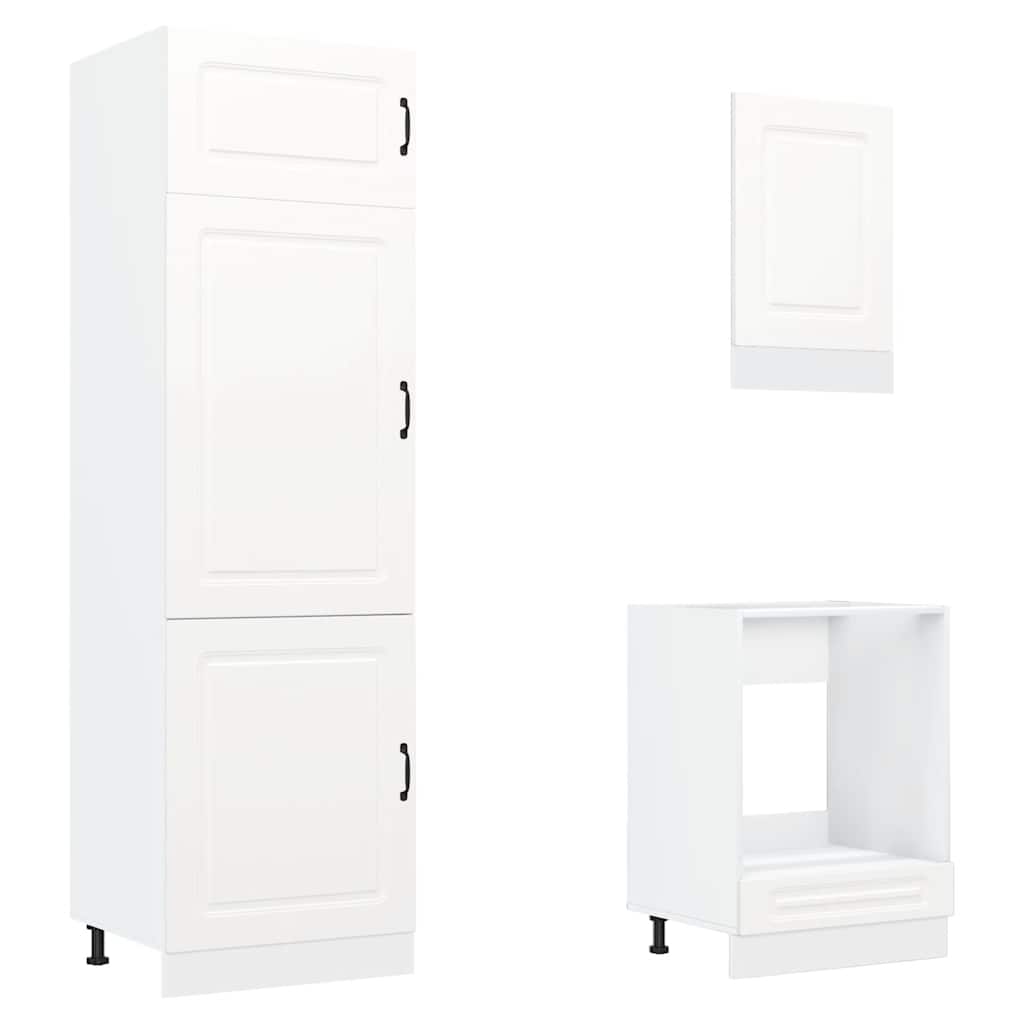 Set Mobili da Cucina 7 pz Kalmar Bianco Legno Multistrato 3314761