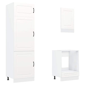 Set Mobili da Cucina 7 pz Kalmar Bianco Legno Multistrato