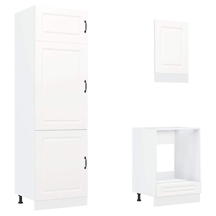 Set Mobili da Cucina 7 pz Kalmar Bianco Legno Multistrato