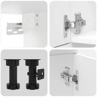 Set Mobili da Cucina 7 pz Kalmar Bianco Legno Multistrato