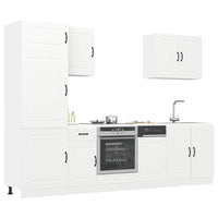 Set Mobili da Cucina 7 pz Kalmar Bianco Legno Multistrato