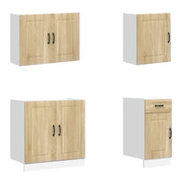 Set Mobili da Cucina 7 pz Kalmar Rovere Sonoma in Truciolato 3314764