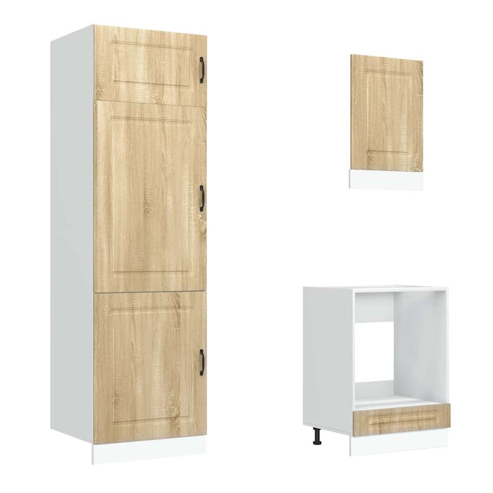 vidaXL Set Mobili da Cucina 7 pz Kalmar Rovere Sonoma in Truciolato