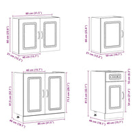 vidaXL Set Mobili da Cucina 7 pz Kalmar Rovere Sonoma in Truciolato