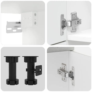 Set Mobili da Cucina 7 pz Kalmar Grigio Cemento in Truciolato 3314765