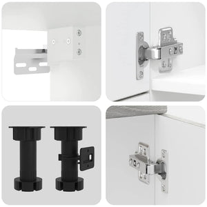 Set Mobili da Cucina 7 pz Kalmar Grigio Sonoma in Truciolato 3314767