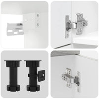 vidaXL Set Mobili da Cucina 7 pz Kalmar Grigio Sonoma in Truciolato