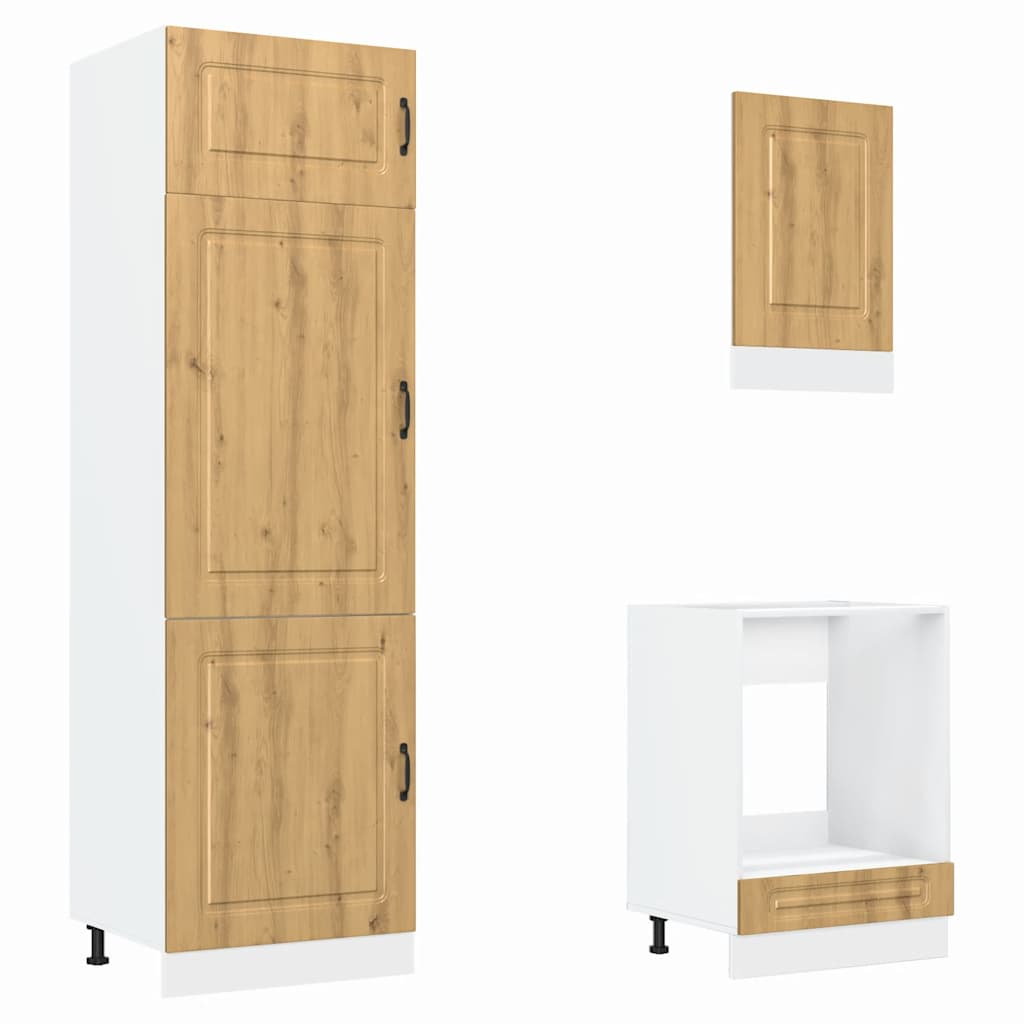 vidaXL Set Mobili da Cucina 7 pz Kalmar Rovere Artigianale Truciolato