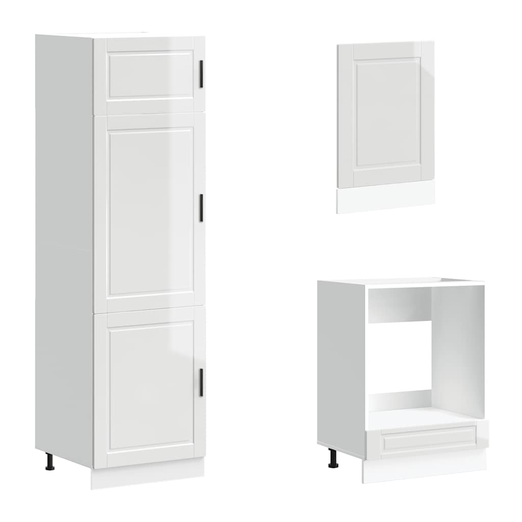 Set Mobili da Cucina 7 pz Porto Bianchi Lucido in Truciolato 3314783