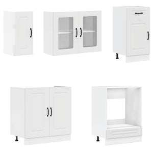 Set Mobili da Cucina 8 pz Kalmar Bianco Legno Multistrato 3314791