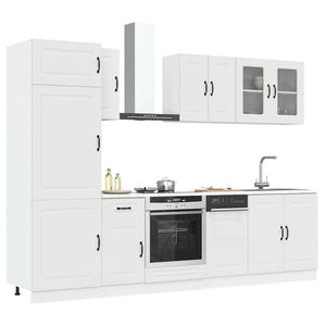Set Mobili da Cucina 8 pz Kalmar Bianco Legno Multistrato 3314791