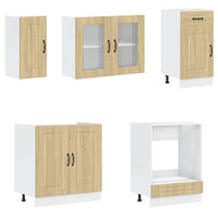 Set Mobili da Cucina 8 pz Kalmar Rovere Sonoma in Truciolato 3314794