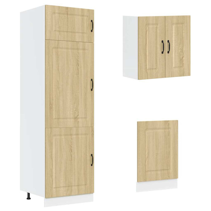 Set Mobili da Cucina 8 pz Kalmar Rovere Sonoma in Truciolato