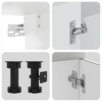 Set Mobili da Cucina 8 pz Kalmar Grigio Cemento in Truciolato 3314795