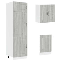 Set Mobili da Cucina 8 pz Kalmar Grigio Sonoma in Truciolato 3314797