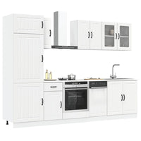 vidaXL Set Mobili da Cucina 8 pz Lucca Bianco Legno Multistrato
