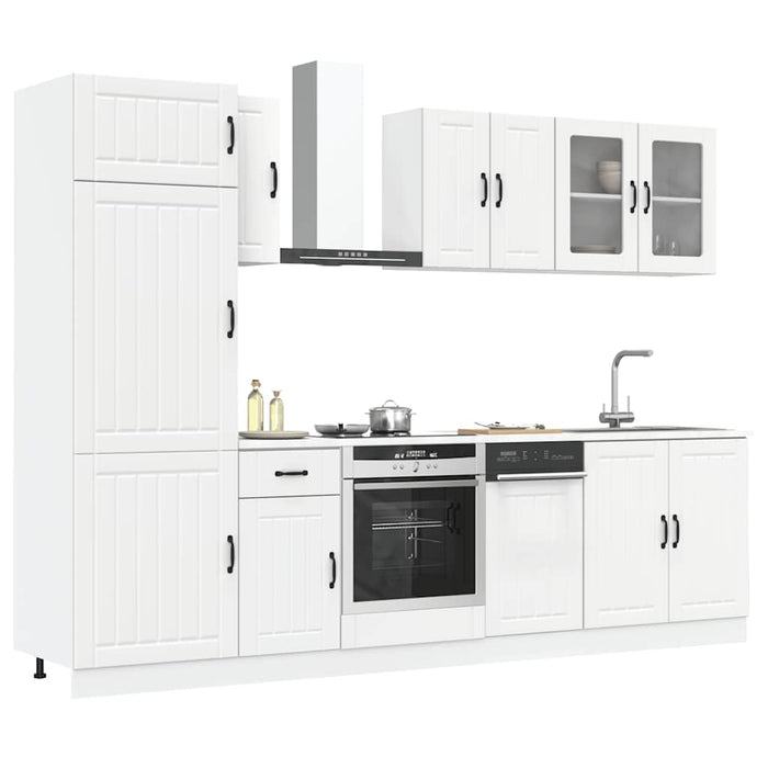 Set Mobili da Cucina 8 pz Lucca Bianco Legno Multistrato 3314801
