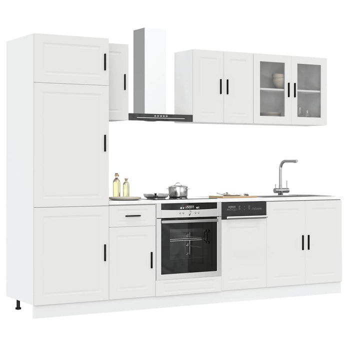 Set Mobili da Cucina 8 pz Kalmar Bianco Legno Multistrato