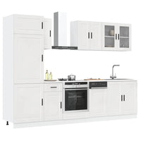 Set Mobili da Cucina 8 pz Porto Bianchi Lucido in Truciolato 3314813