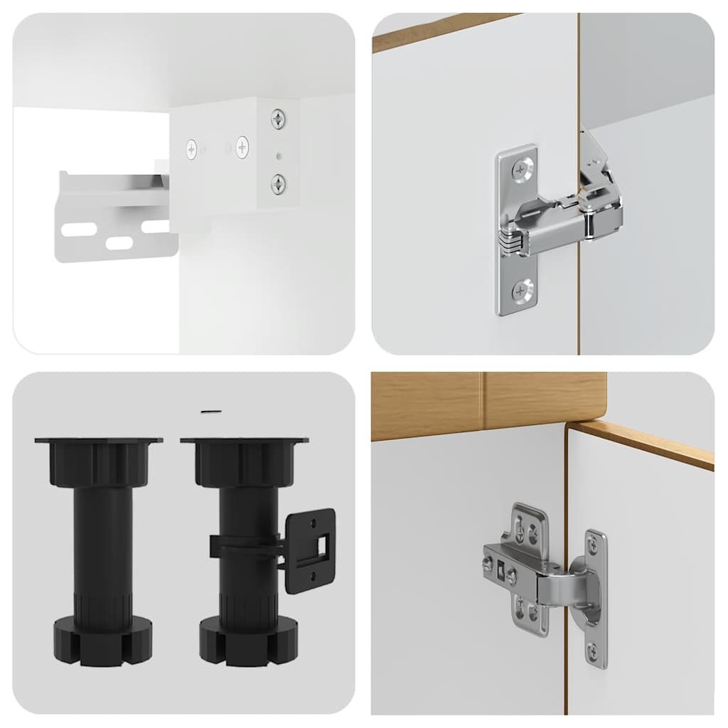 vidaXL Set Mobili da Cucina 8 pz Kalmar Rovere Artigianale Truciolato