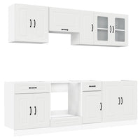 Set Mobili da Cucina 8 pz Kalmar Bianco Legno Multistrato 3314821