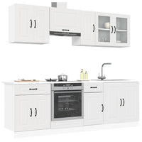 Set Mobili da Cucina 8 pz Kalmar Bianco Legno Multistrato 3314821