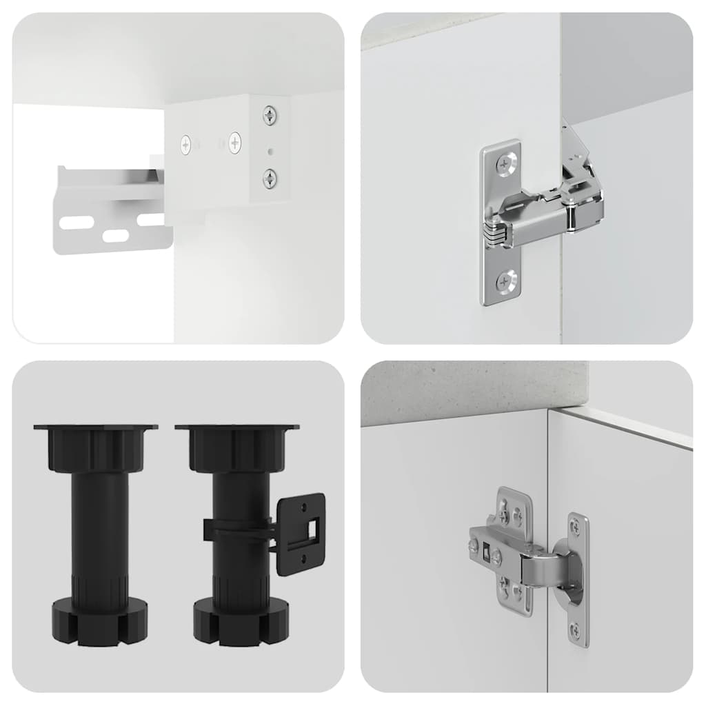 Set Mobili da Cucina 8 pz Kalmar Grigio Cemento in Truciolato